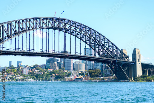 sidney, australia. 21th february, 2023: panoramic view of sidney harbour © jon_chica