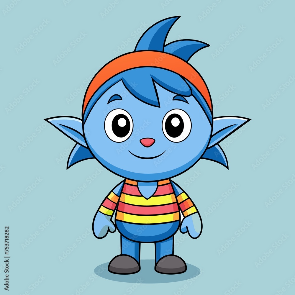 Fototapeta premium Cute Vector Cartoon Mascot Illustration Style