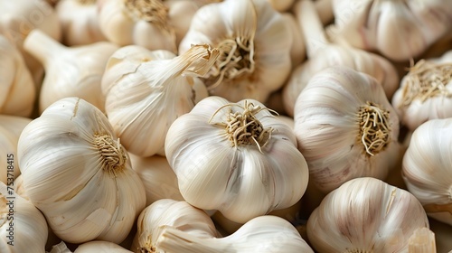 cluster of garlic cloves, renowned for their immune-boosting abilities
