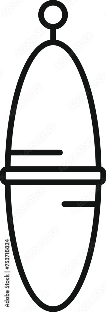 Bobber bait icon outline vector. Season day activity. Camping sport holiday Bobber bait icon outline vector. Season day activity. Camping sport holiday