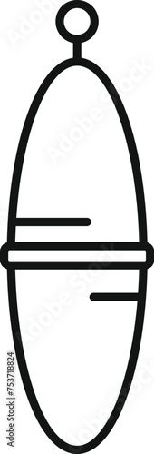 Bobber bait icon outline vector. Season day activity. Camping sport holiday