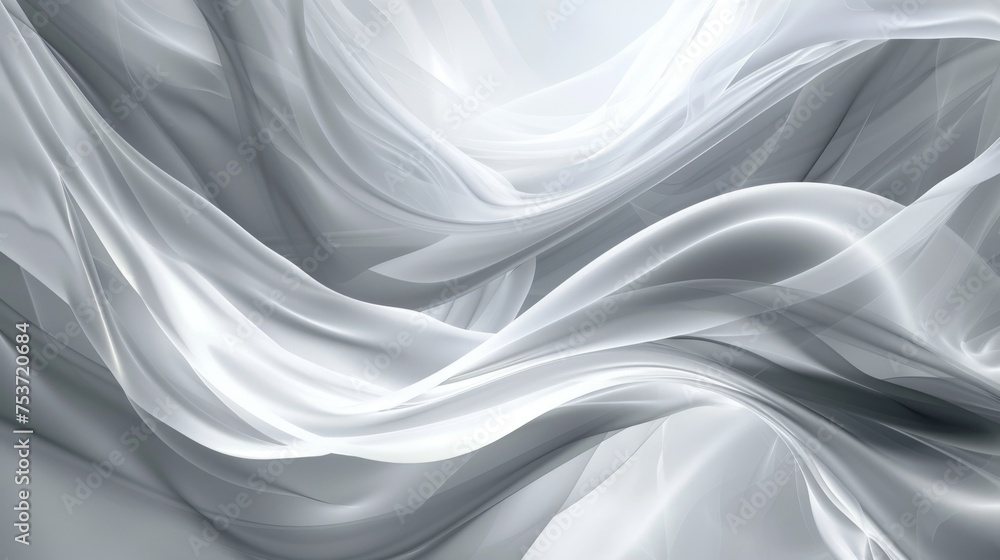 Silky grey and white curves for abstract and modern designs Silky grey and white curves for abstract and modern designs