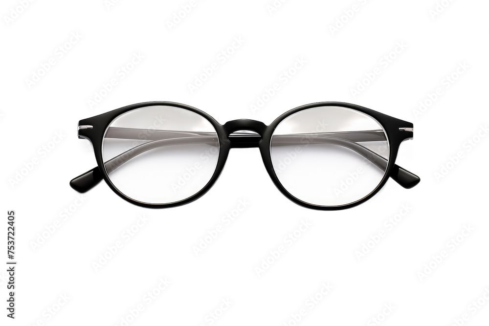 Pair of Glasses on White Surface Pair of Glasses on White Surface