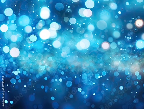 a blue bokeh glittering texture