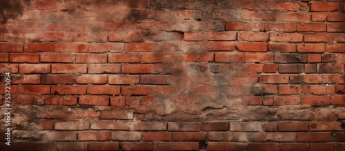 Aged red brick wall texture