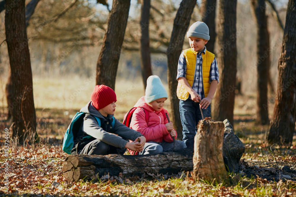 Concept of outdoor activities for children's development, school, childhood, fashion and style. Ad Concept of outdoor activities for children's development, school, childhood, fashion and style. Ad
