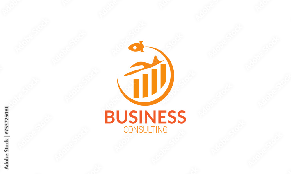 abstract consulting vector logo template