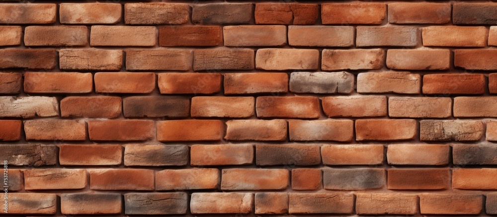 Seamless brick wall pattern background texture - obrazy, fototapety, plakaty 