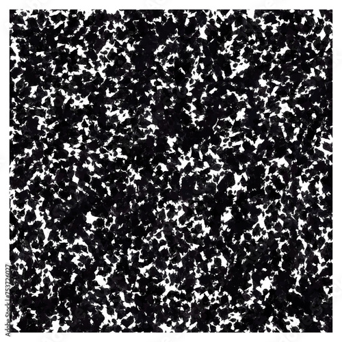 Composition Book Cover Seamless Pattern - Abstract design of black composition notebook, grunge texture