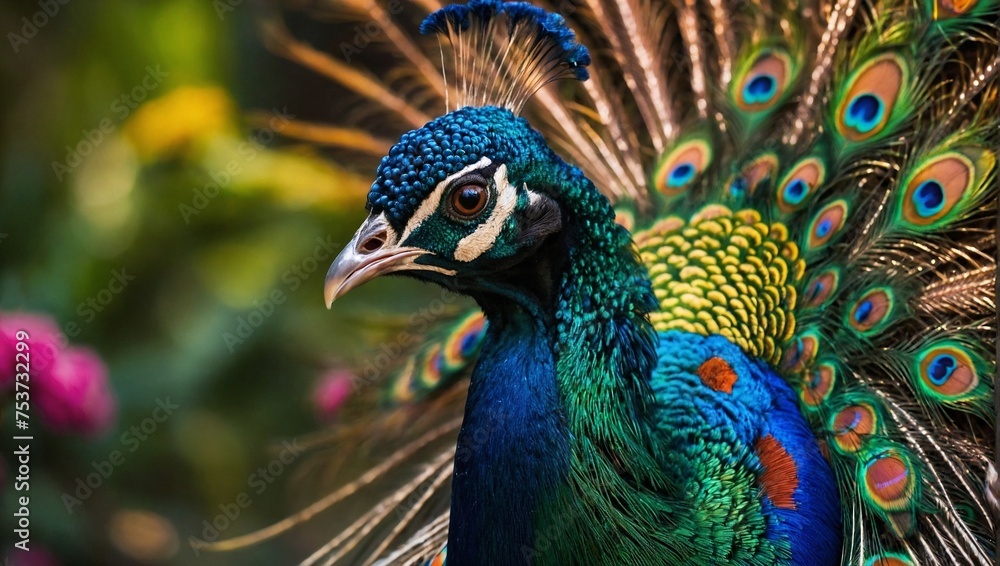 Obraz premium peacock with feathers