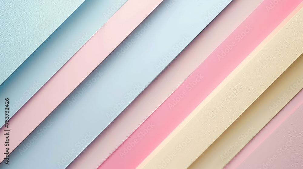 Fototapeta premium A minimalist geometric background featuring soft pastel colors and sharp lines