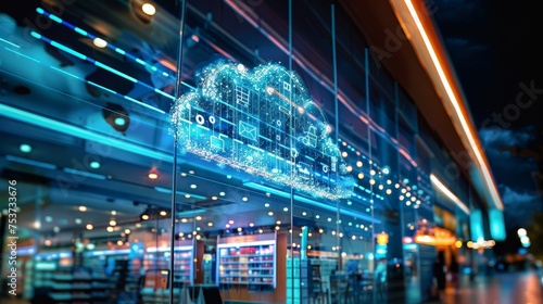 A retail giant integrating cloud computing and cloud services photo