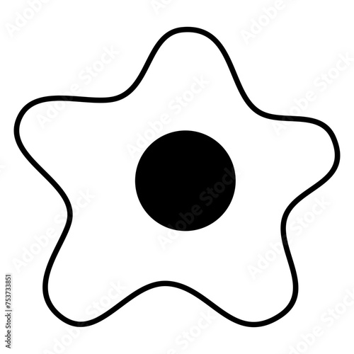 sunny side up egg yolk icon