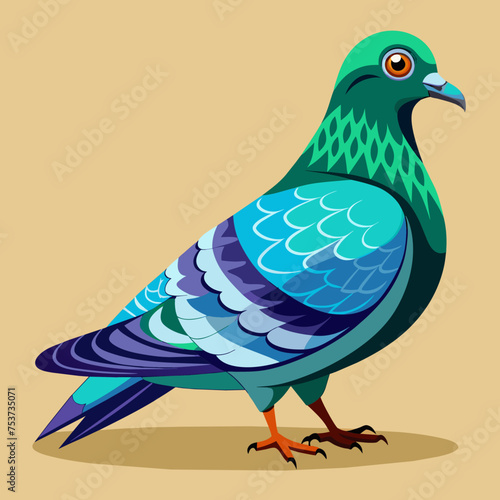 pigeon, dove, carrier pigeon, bird, poultry, avian, birdy, nestling, chick, auk, pet, vector, illustration, draw, cartoon, pretty, cute