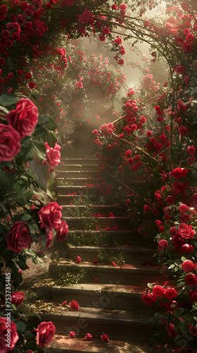 A magnificent rose garden