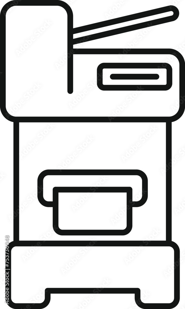 Scanner printer icon outline vector. Eco ecology device. Digital document Scanner printer icon outline vector. Eco ecology device. Digital document