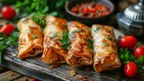 borek pastry filled with cheese, meat, or vegetables