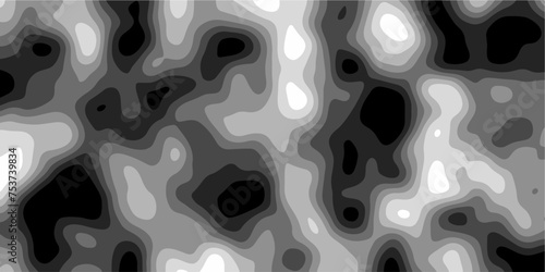 Gray Stylized topographic contour map. Geography scheme and terrain. Topography grid map. Contour map background. Geographic line mountain relief. Abstract lines or wavy backdrop background.