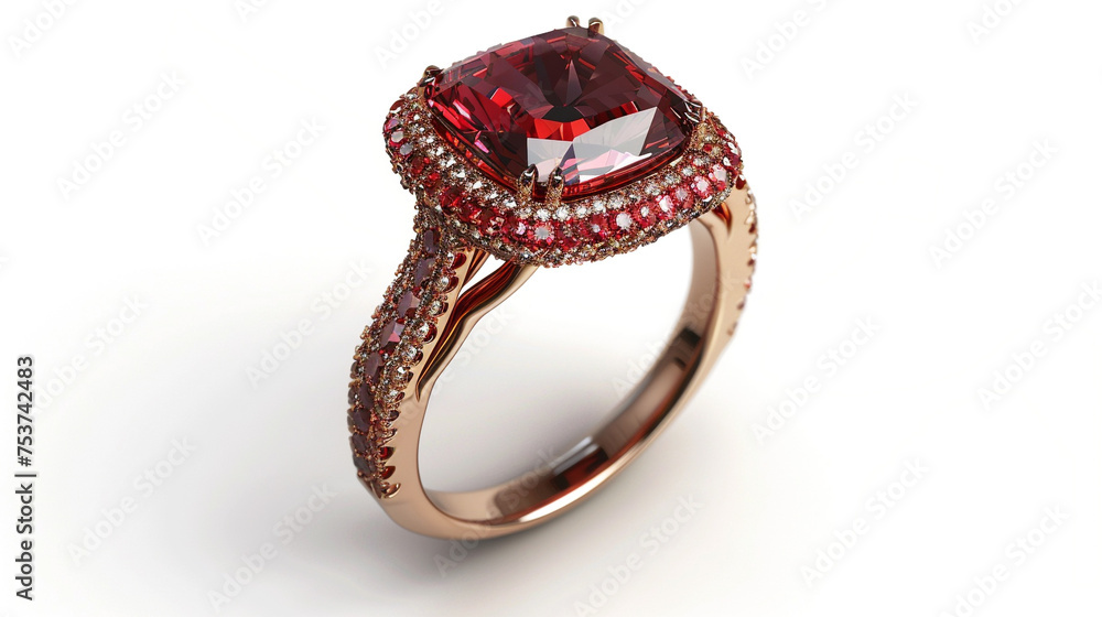 A bold ruby garnet red tone adding drama and intensity to the presentation