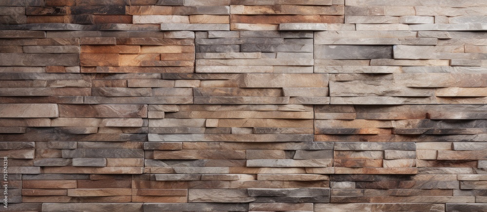 Decorative wall made with natural stone textures Decorative wall made with natural stone textures