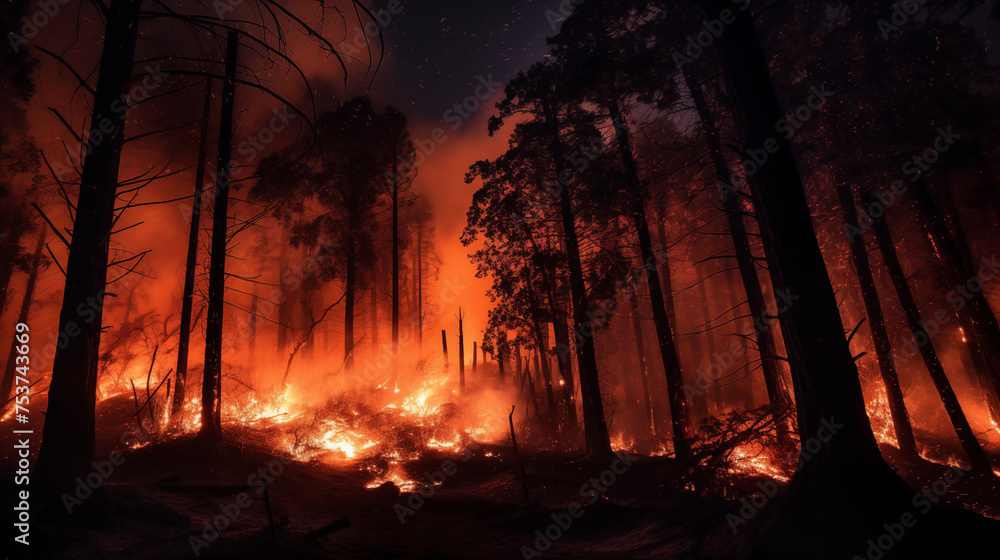 Natural Disaster, Forest Fire, Wildfires. Natural Disaster, Forest Fire, Wildfires.