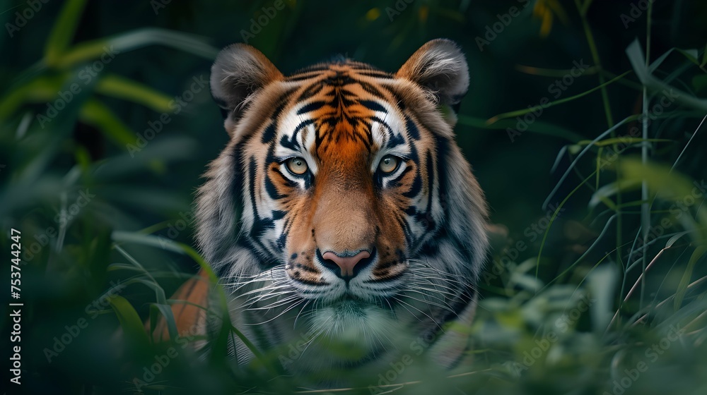 a cinematic and Dramatic portrait image for tiger a cinematic and Dramatic portrait image for tiger