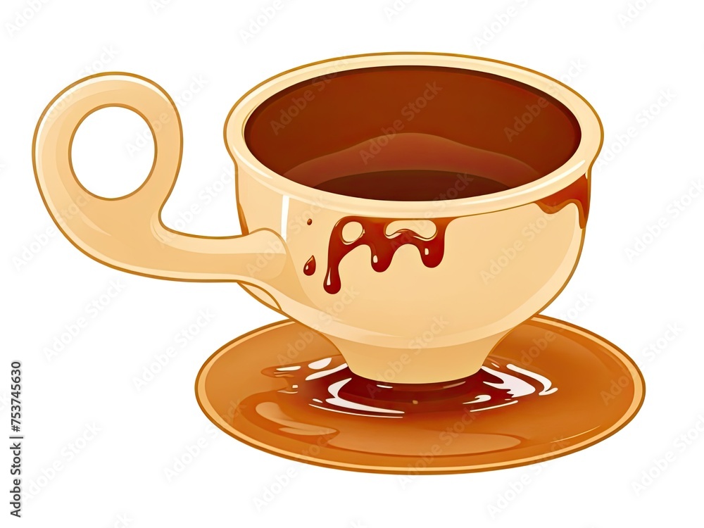 Caramel pot without cost in vector form Caramel pot without cost in vector form