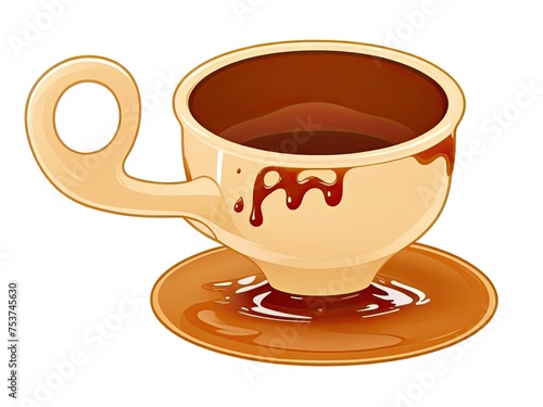 Caramel pot without cost in vector form