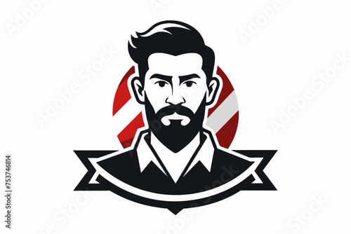 barbar logo man's on white background