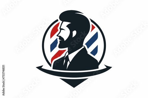 barbar logo man's on white background