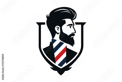 barbar logo man's on white background