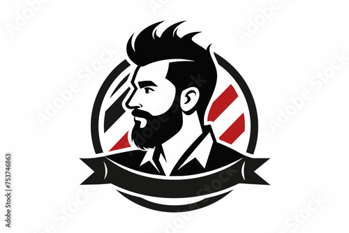 barbar logo man's on white background