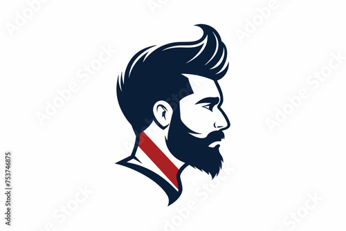 barbar logo man's on white background
