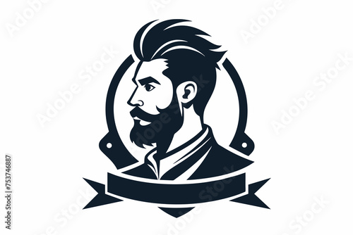 barbar logo man's on white background