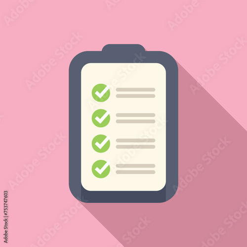 Coping skills clipboard icon flat vector. Resilience attitude. Tension affection © anatolir