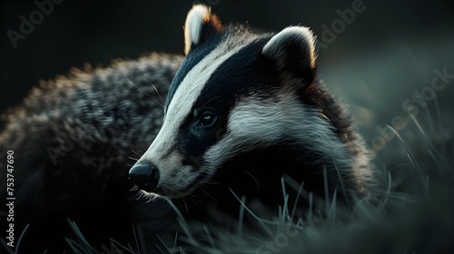 a cinematic and Dramatic portrait image for Badger © creative