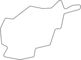 dot line drawing of afghanistan map.