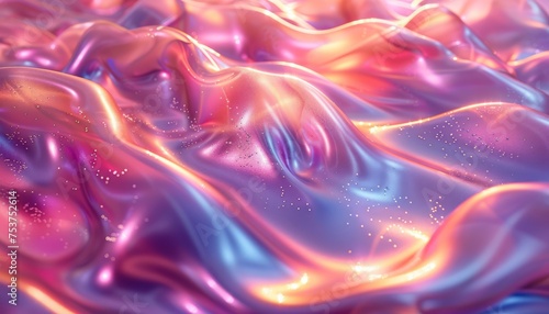Soft and smooth multicolored illustration wavy art. Futuristic art and wallpaper concept