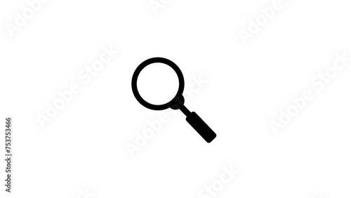 Wallpaper Mural Magnifying glass search icon in and out animation loop blue Torontodigital.ca