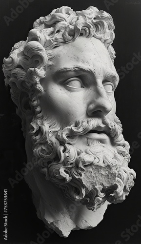 generative ai statue of a old man