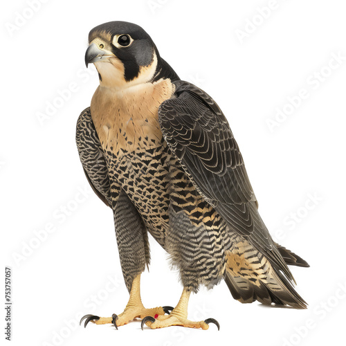 Peregrine Falcon White Background , Isolated Transparent Background Images