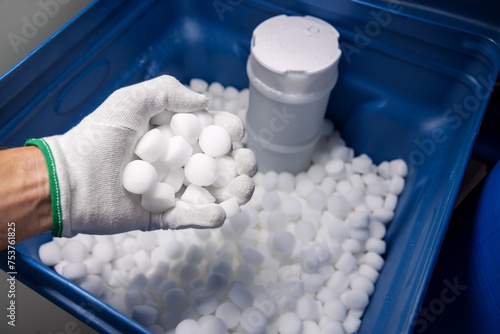 filling water softener with salt tablets