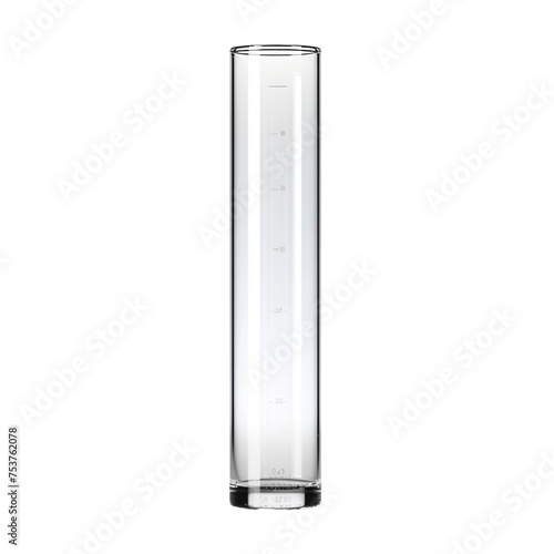 Test tube isolated on transparent background photo