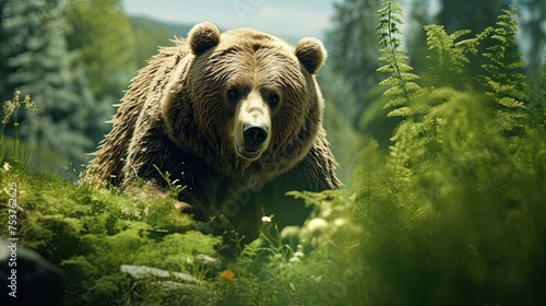 A bear who decided to devote himself to exploring wild flora