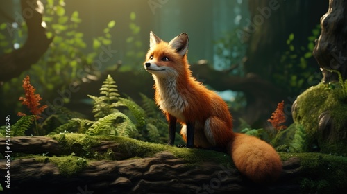 A fox creating her own animated series about adventures in the forest