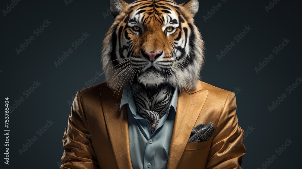 A tiger who decided to create his own fashion brand