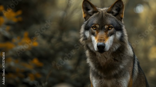 a cinematic and Dramatic portrait image for wolf