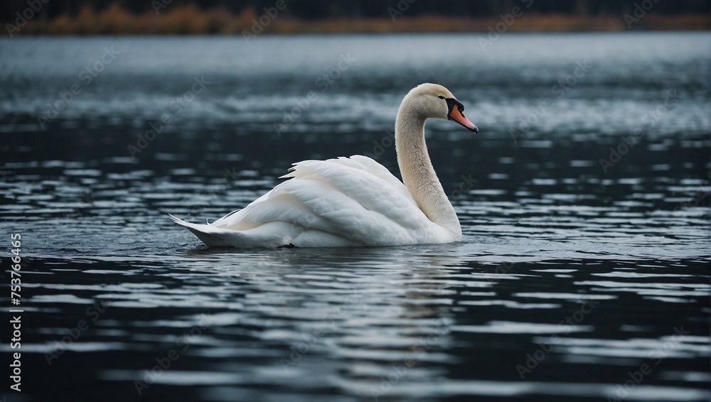 Fototapeta premium swan on the lake