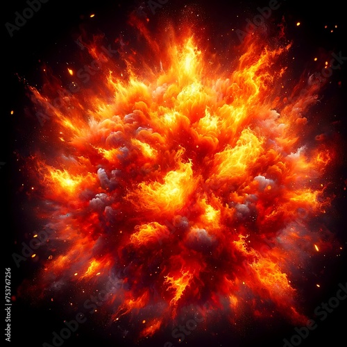 Game FX Design, Fire dynamic blaze with spark