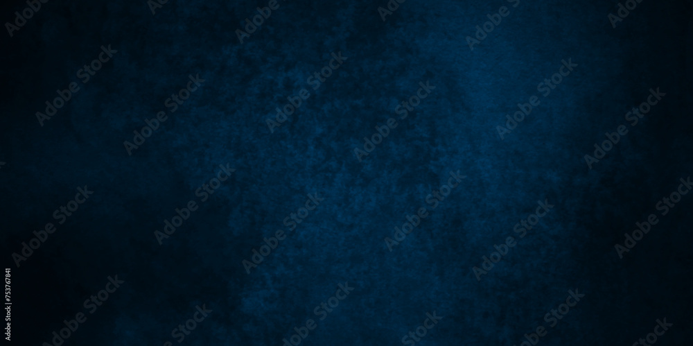 Grunge abstract Elegant dark solid blue background with elegant border and used for blue wall , a versatile backdrop for website banners, social media posts. Abstract rough blue grunge backdrop.